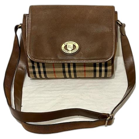 vintage burberry leather shoulder bag|authentic burberry crossbody bag.